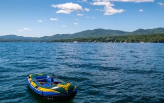Photo of water activities during an Upstate New York summer vacation