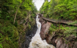 Photo of Adirondack waterfalls from hiking trails near Lake George
