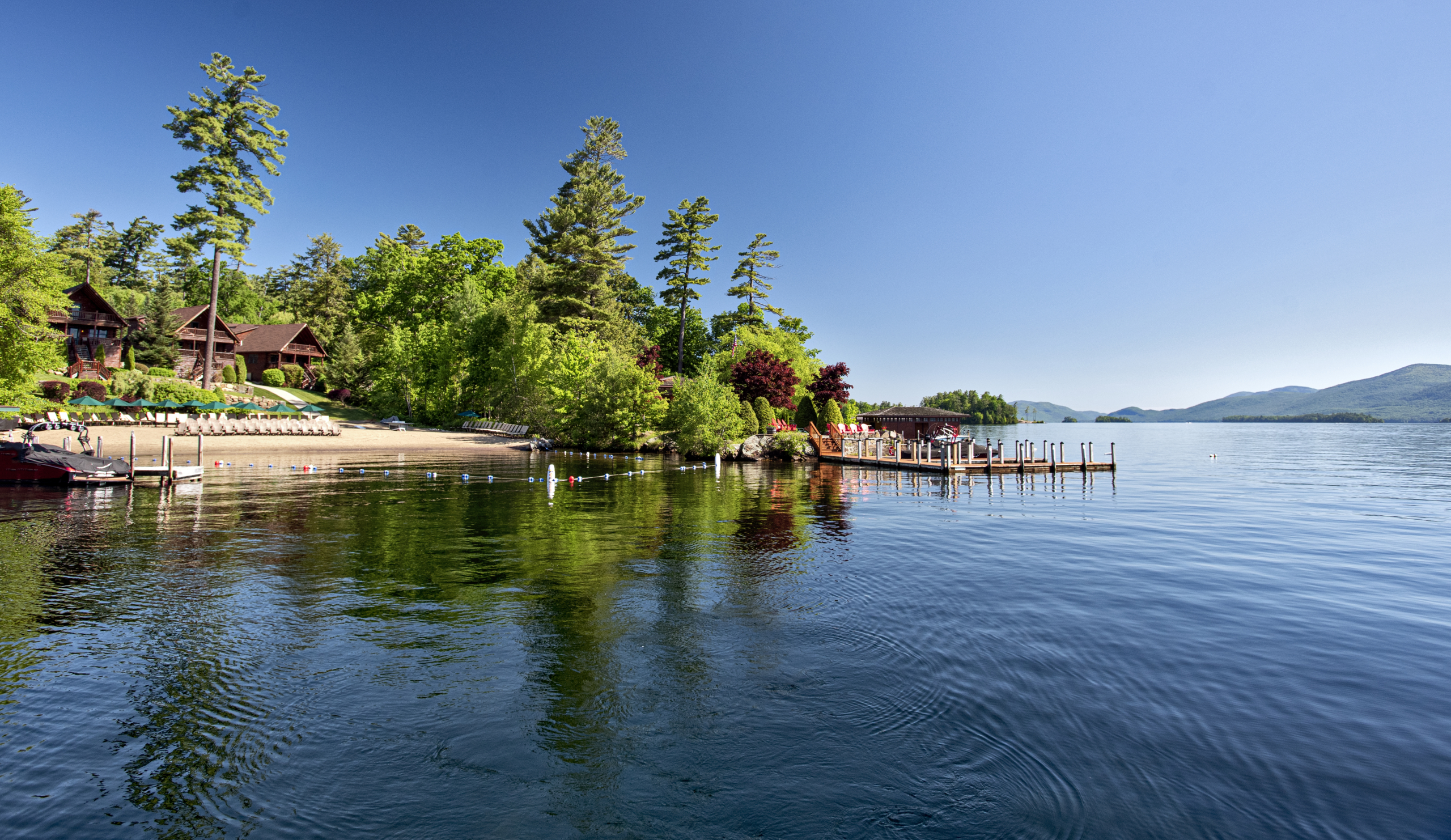 Oak Tree Lodge view from Lake George