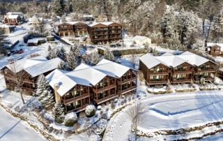 Photo of The Lodges at Cresthaven during winter, showcasing weather in the Adirondacks